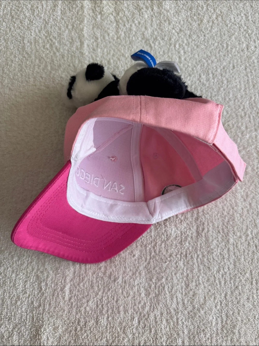 Zoologee San Diego Zoo & Safari Park Kids Pink Panda Plush Cap Hat